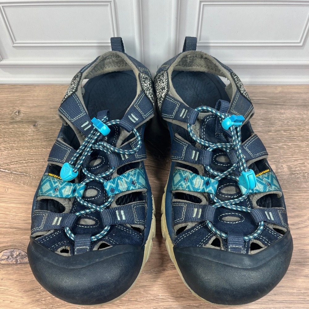 Keen Newport H2 Sandal Women Navy Blue Waterproof Hiking Water Shoes 9.5
